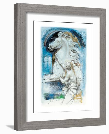 Alexander Taming Bucephalus-Joadoor-Framed Art Print