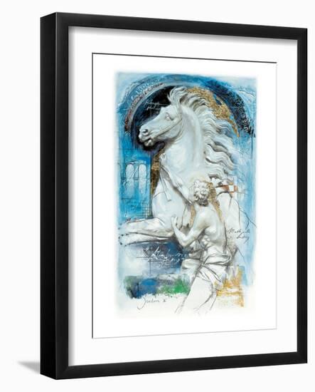 Alexander Taming Bucephalus-Joadoor-Framed Art Print