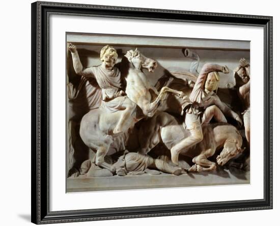 Alexander the Great, 356-323 BC, Battle between Greeks and Persians, Late 4th century BC-null-Framed Photographic Print