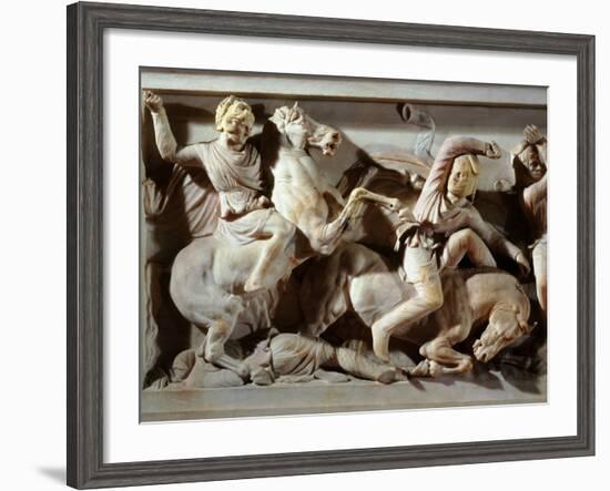 Alexander the Great, 356-323 BC, Battle between Greeks and Persians, Late 4th century BC-null-Framed Photographic Print