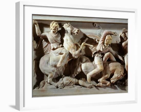 Alexander the Great, 356-323 BC, Battle between Greeks and Persians, Late 4th century BC-null-Framed Photographic Print