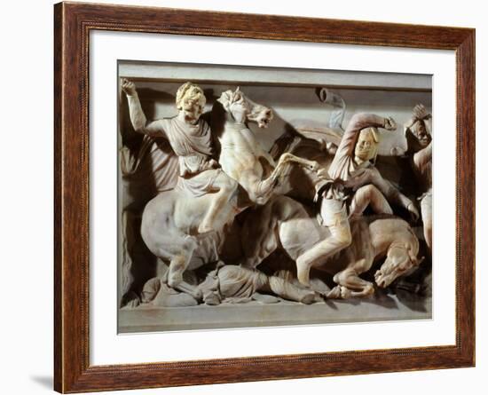 Alexander the Great, 356-323 BC, Battle between Greeks and Persians, Late 4th century BC-null-Framed Photographic Print