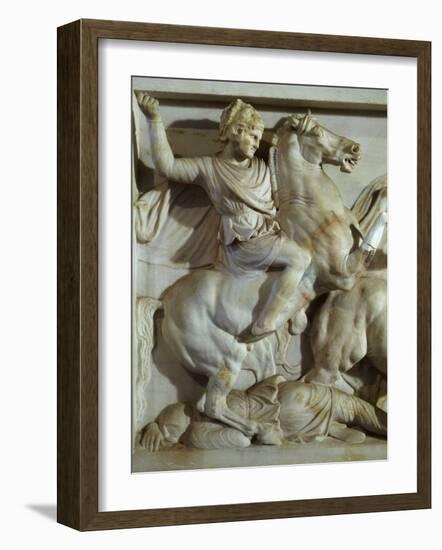 Alexander the Great, 356-323 BC, Battle between Greeks and Persians-null-Framed Photographic Print