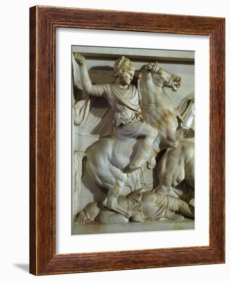 Alexander the Great, 356-323 BC, Battle between Greeks and Persians-null-Framed Photographic Print