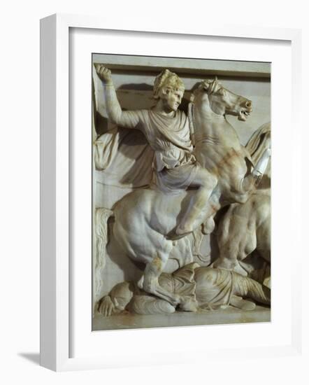 Alexander the Great, 356-323 BC, Battle between Greeks and Persians-null-Framed Photographic Print