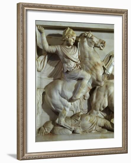 Alexander the Great, 356-323 BC, Battle between Greeks and Persians-null-Framed Photographic Print