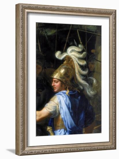 Alexander the Great (Alexander and Porus, Detai), 1673-Charles Le Brun-Framed Giclee Print