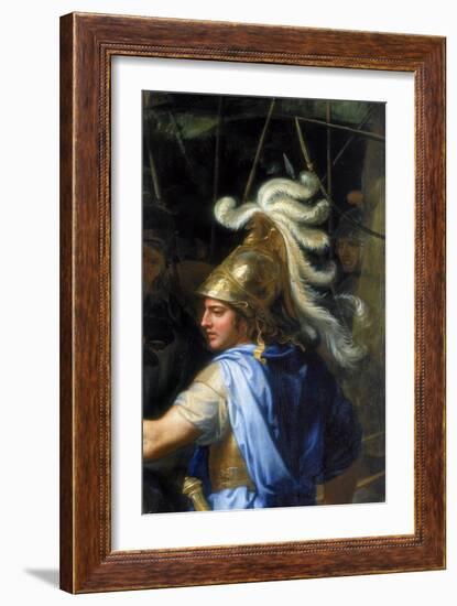 Alexander the Great (Alexander and Porus, Detai), 1673-Charles Le Brun-Framed Giclee Print