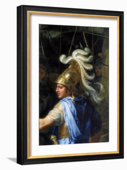 Alexander the Great (Alexander and Porus, Detai), 1673-Charles Le Brun-Framed Giclee Print