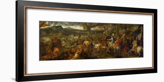 Alexander the Great and Porus, 1673-Charles Le Brun-Framed Giclee Print