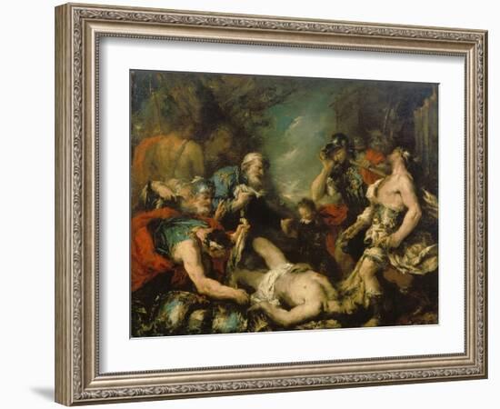 Alexander the Great before the Corpse of Darius Iii-Francesco Guardi-Framed Giclee Print