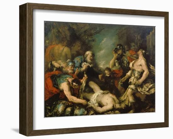 Alexander the Great before the Corpse of Darius Iii-Francesco Guardi-Framed Giclee Print