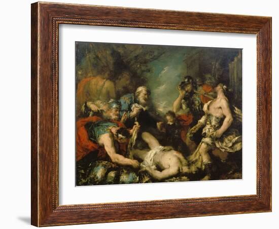 Alexander the Great before the Corpse of Darius Iii-Francesco Guardi-Framed Giclee Print