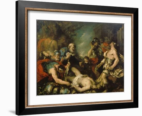 Alexander the Great before the Corpse of Darius Iii-Francesco Guardi-Framed Giclee Print