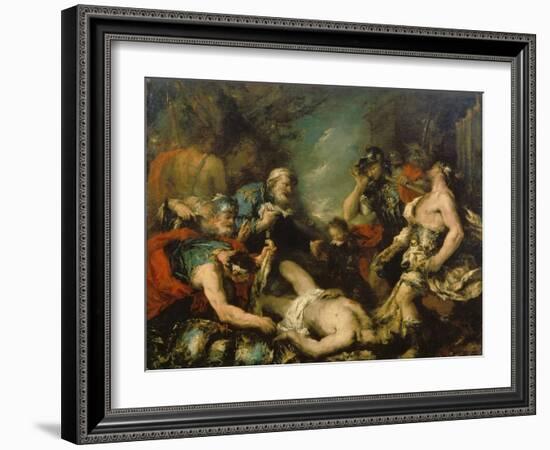 Alexander the Great before the Corpse of Darius Iii-Francesco Guardi-Framed Giclee Print