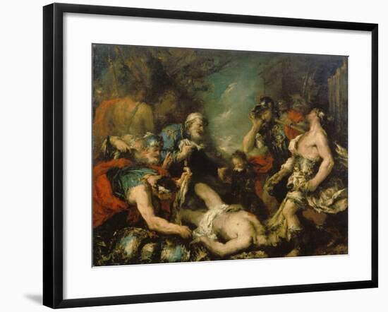 Alexander the Great before the Corpse of Darius Iii-Francesco Guardi-Framed Giclee Print