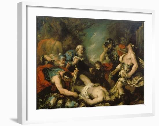 Alexander the Great before the Corpse of Darius Iii-Francesco Guardi-Framed Giclee Print