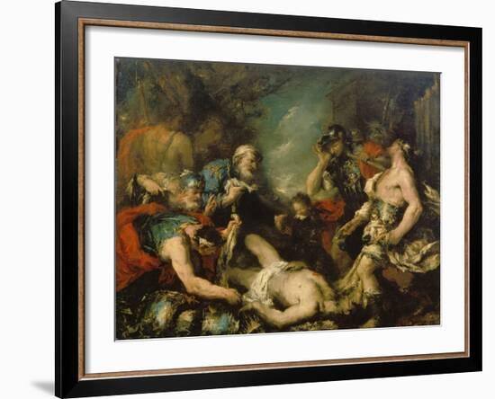 Alexander the Great before the Corpse of Darius Iii-Francesco Guardi-Framed Giclee Print