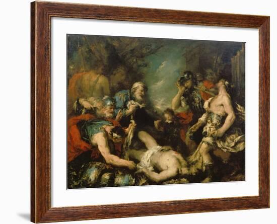 Alexander the Great before the Corpse of Darius Iii-Francesco Guardi-Framed Giclee Print