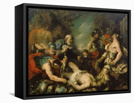 Alexander the Great before the Corpse of Darius Iii-Francesco Guardi-Framed Premier Image Canvas