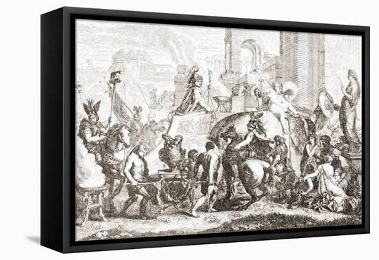 Alexander the Great Enters Babylon in 331 Bc-null-Framed Premier Image Canvas