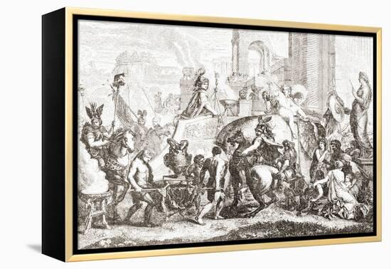 Alexander the Great Enters Babylon in 331 Bc-null-Framed Premier Image Canvas