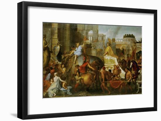 Alexander the Great Enters Babylon-Charles Le Brun-Framed Giclee Print