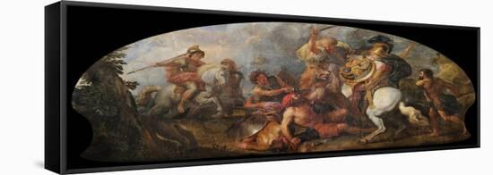 Alexander the Great Hunting Lions, Ca 1679-Charles de La Fosse-Framed Premier Image Canvas