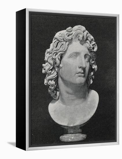 Alexander the Great King of Macedon Greece Depicted as a Sun-God-null-Framed Premier Image Canvas
