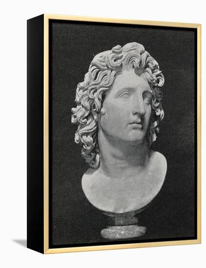 Alexander the Great King of Macedon Greece Depicted as a Sun-God-null-Framed Premier Image Canvas