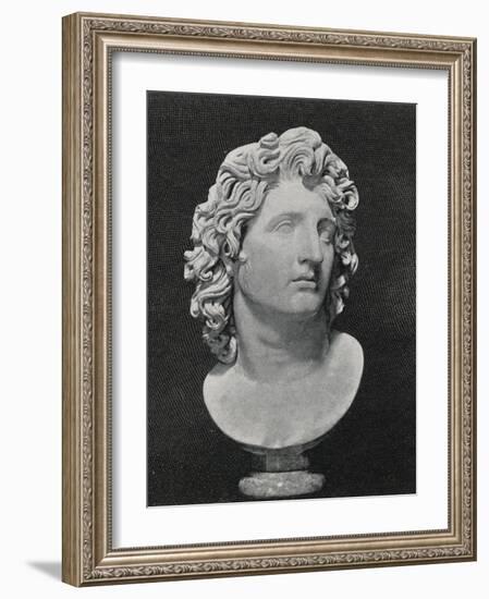 Alexander the Great King of Macedon Greece Depicted as a Sun-God-null-Framed Photographic Print