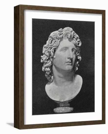 Alexander the Great King of Macedon Greece Depicted as a Sun-God-null-Framed Photographic Print