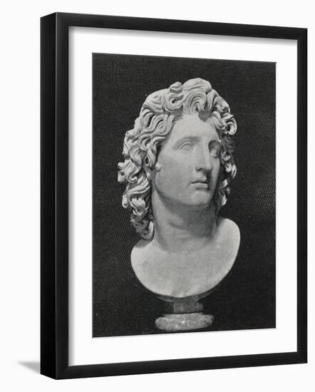 Alexander the Great King of Macedon Greece Depicted as a Sun-God-null-Framed Photographic Print