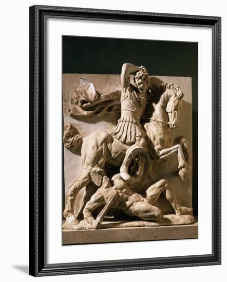 Alexander the Great, Metope, 3rd century BC Greek-null-Framed Photographic Print