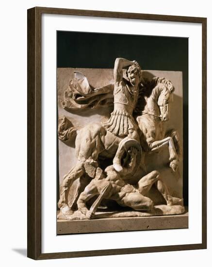 Alexander the Great, Metope, 3rd century BC Greek-null-Framed Photographic Print