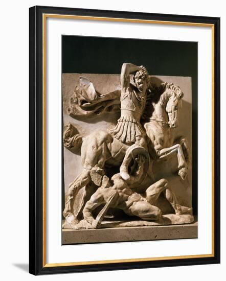 Alexander the Great, Metope, 3rd century BC Greek-null-Framed Photographic Print