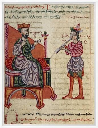 Alexander the Great on the Throne, Miniature from the History of Alexander the Great' Giclee Print Alexander the Great on the Throne, Miniature from the History of Alexander the Great' Giclee Print