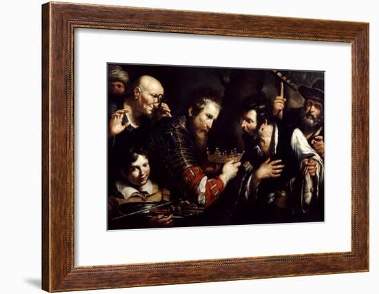 Alexander the Great Restoring the Throne Usurped by Abdolomino, 17th Century-Bernardo Strozzi-Framed Giclee Print