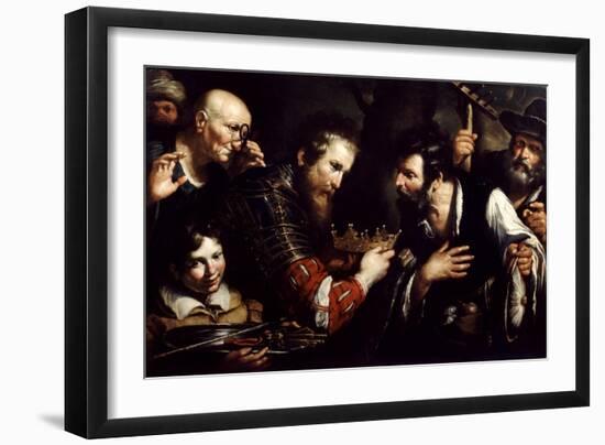 Alexander the Great Restoring the Throne Usurped by Abdolomino, 17th Century-Bernardo Strozzi-Framed Giclee Print