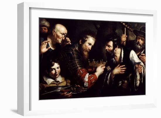 Alexander the Great Restoring the Throne Usurped by Abdolomino, 17th Century-Bernardo Strozzi-Framed Giclee Print