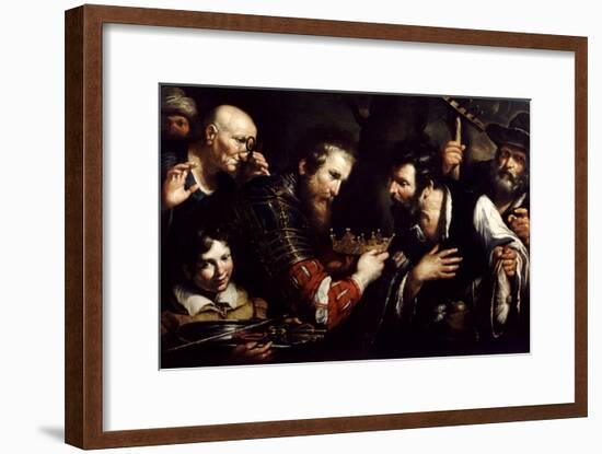 Alexander the Great Restoring the Throne Usurped by Abdolomino, 17th Century-Bernardo Strozzi-Framed Giclee Print