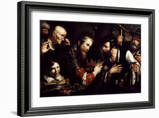 Alexander the Great Restoring the Throne Usurped by Abdolomino, 17th Century-Bernardo Strozzi-Framed Giclee Print