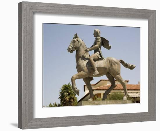 Alexander the Great Statue, Pella, Macedonia, Greece, Europe-Richardson Rolf-Framed Photographic Print