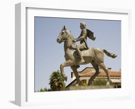 Alexander the Great Statue, Pella, Macedonia, Greece, Europe-Richardson Rolf-Framed Photographic Print