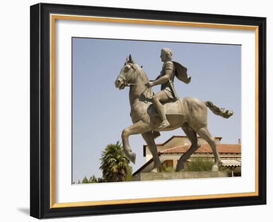 Alexander the Great Statue, Pella, Macedonia, Greece, Europe-Richardson Rolf-Framed Photographic Print