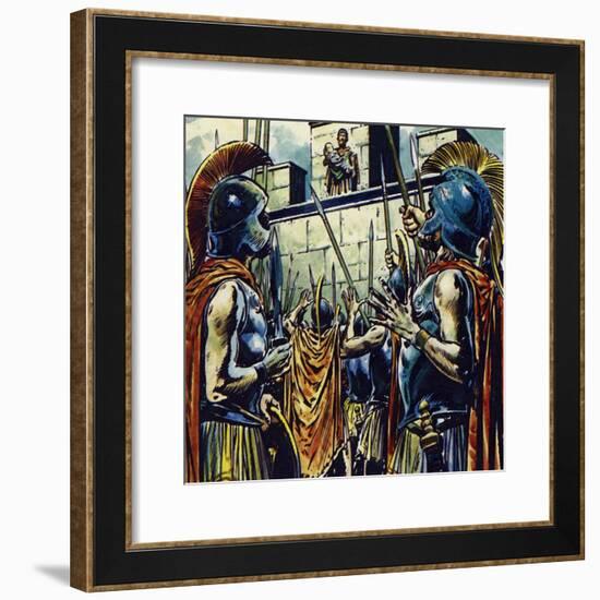 Alexander the Great Was the Son of Philip II of Macedonia-Jesus Blasco-Framed Giclee Print