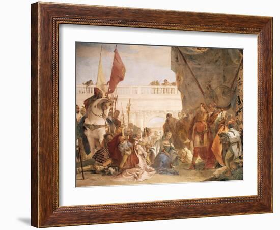 Alexander the Great with Darius' Family-Giambattista Tiepolo-Framed Giclee Print