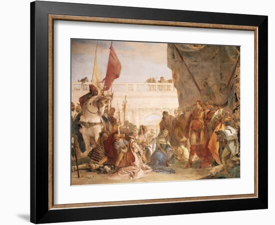 Alexander the Great with Darius' Family-Giambattista Tiepolo-Framed Giclee Print