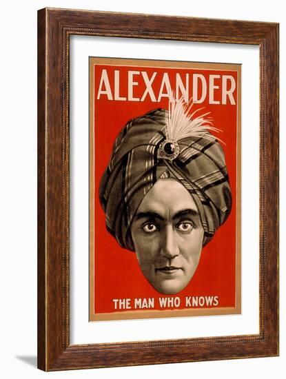 Alexander the Man who Knows Magic Poster-Lantern Press-Framed Art Print