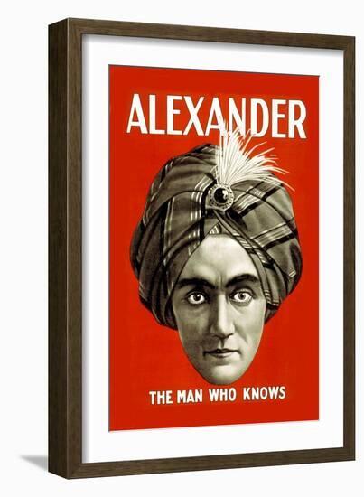 Alexander: The Man Who Knows-null-Framed Art Print